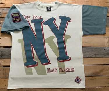 Vintage New York Yankees Pin Stripes Baseball Jersey Stitches Size Large L MLB Baseball American League Bronx Original 1990s 90s