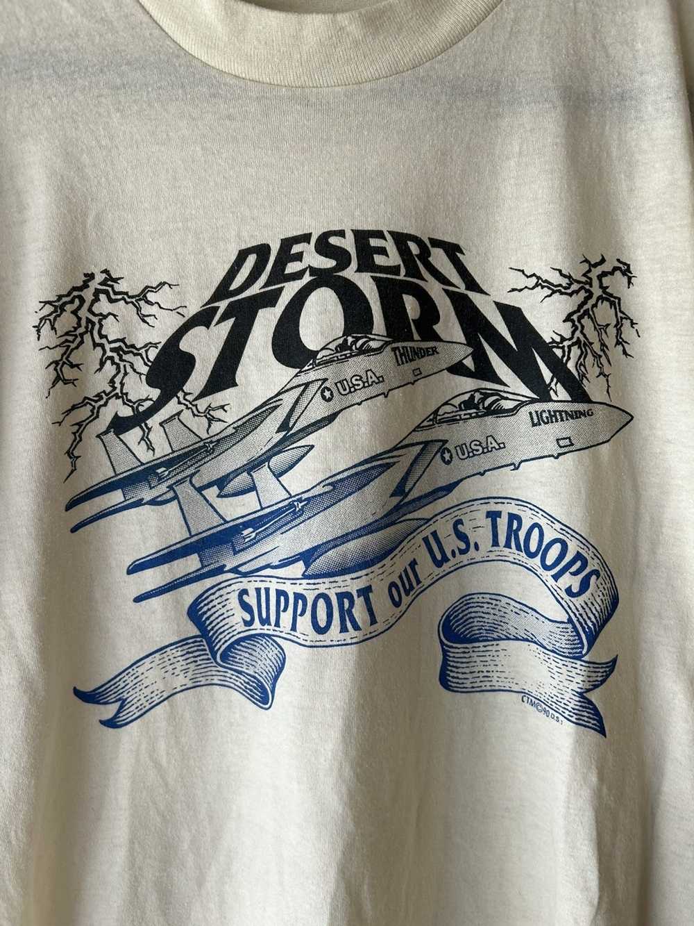 Vintage Vintage 1990 Desert Storm Graphic Single … - image 3