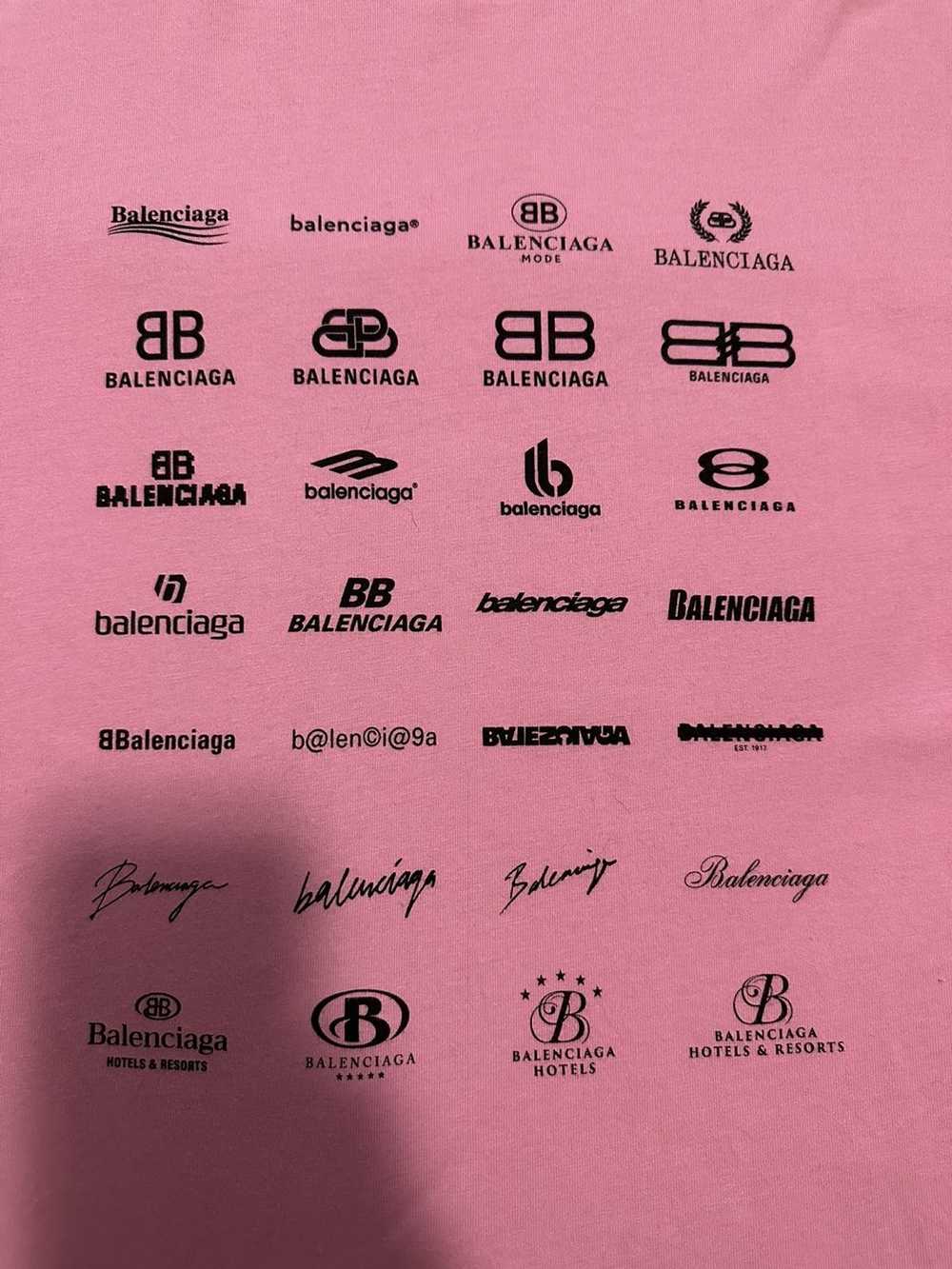 Balenciaga ARCHIVES LOGOS T-SHIRT OVERSIZED IN PI… - image 2