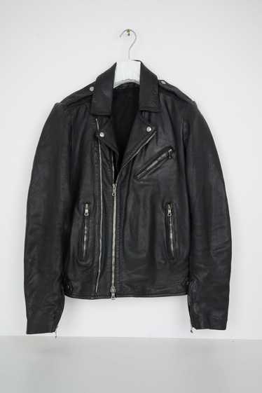 Balmain Homme Biker Leather Jacket Size M 48