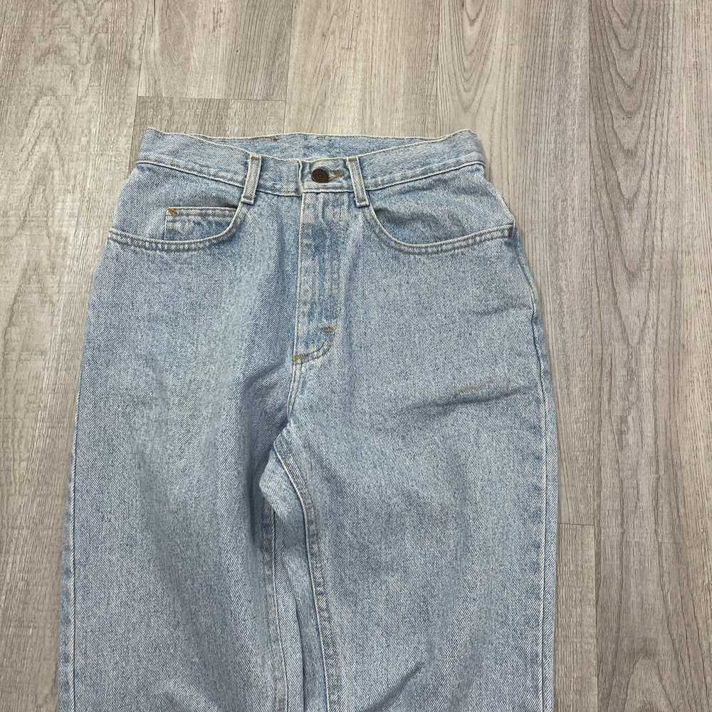 Lee VINTAGE 90s Lee Light Wash Mom Jeans Size 9 W… - image 2