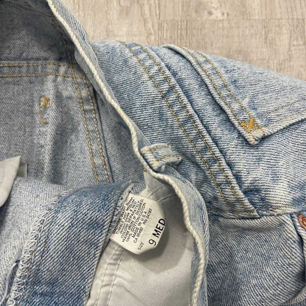 Lee VINTAGE 90s Lee Light Wash Mom Jeans Size 9 W… - image 4