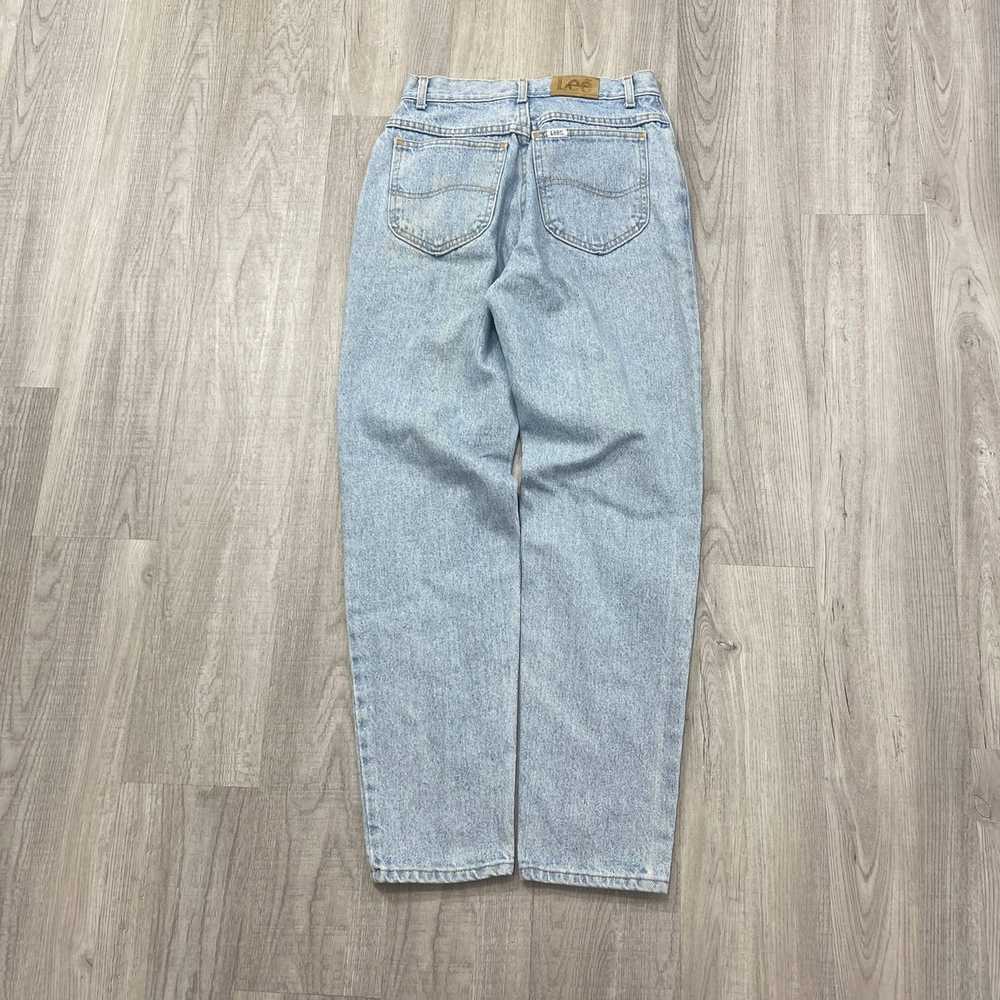 Lee VINTAGE 90s Lee Light Wash Mom Jeans Size 9 W… - image 5