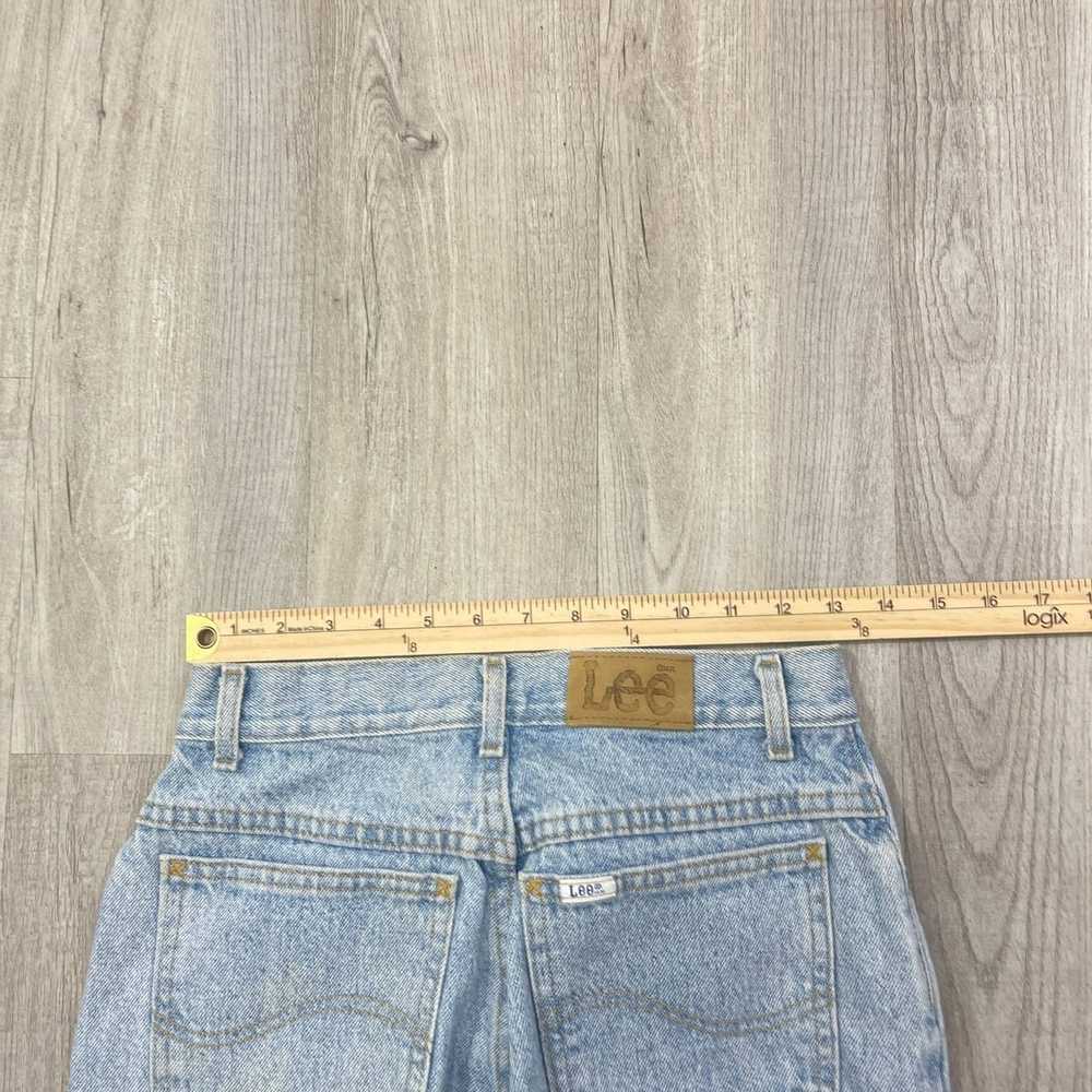 Lee VINTAGE 90s Lee Light Wash Mom Jeans Size 9 W… - image 6