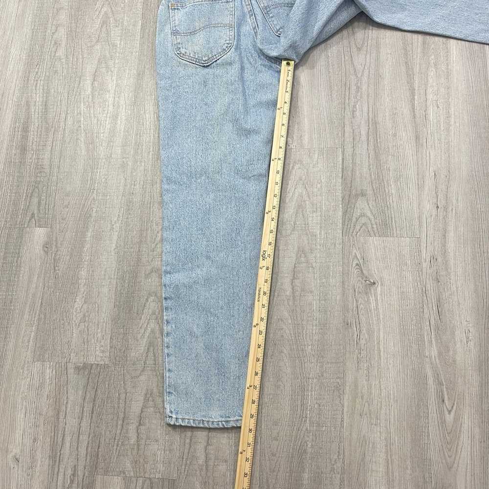 Lee VINTAGE 90s Lee Light Wash Mom Jeans Size 9 W… - image 7