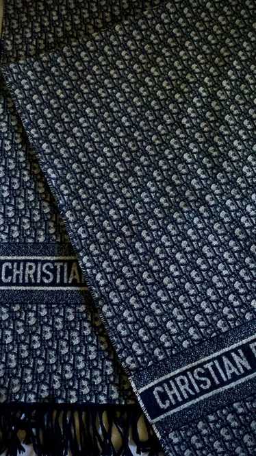 Dior Christian Dior Oblique Cashmere Throw Blanket - image 1
