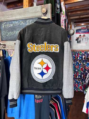 Vintage Pittsburgh Steelers GIII Suede Chenille Ja
