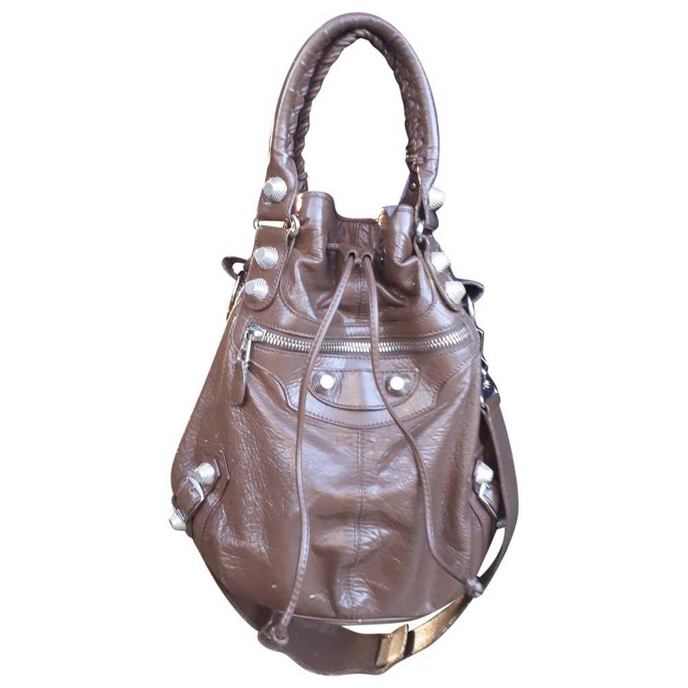 Balenciaga Pompon leather crossbody bag - image 1