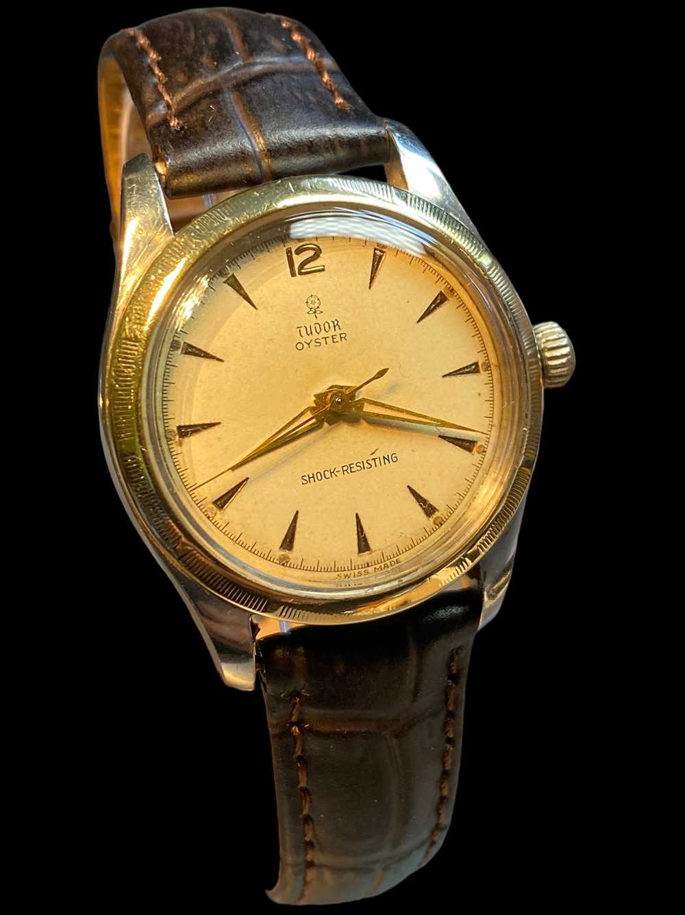 c.1957 Tudor Oyster Gold & Steel Gents Dress Watch - image 1