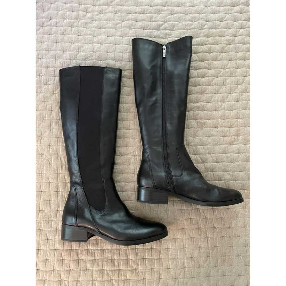 Halston Leather riding boots - image 2