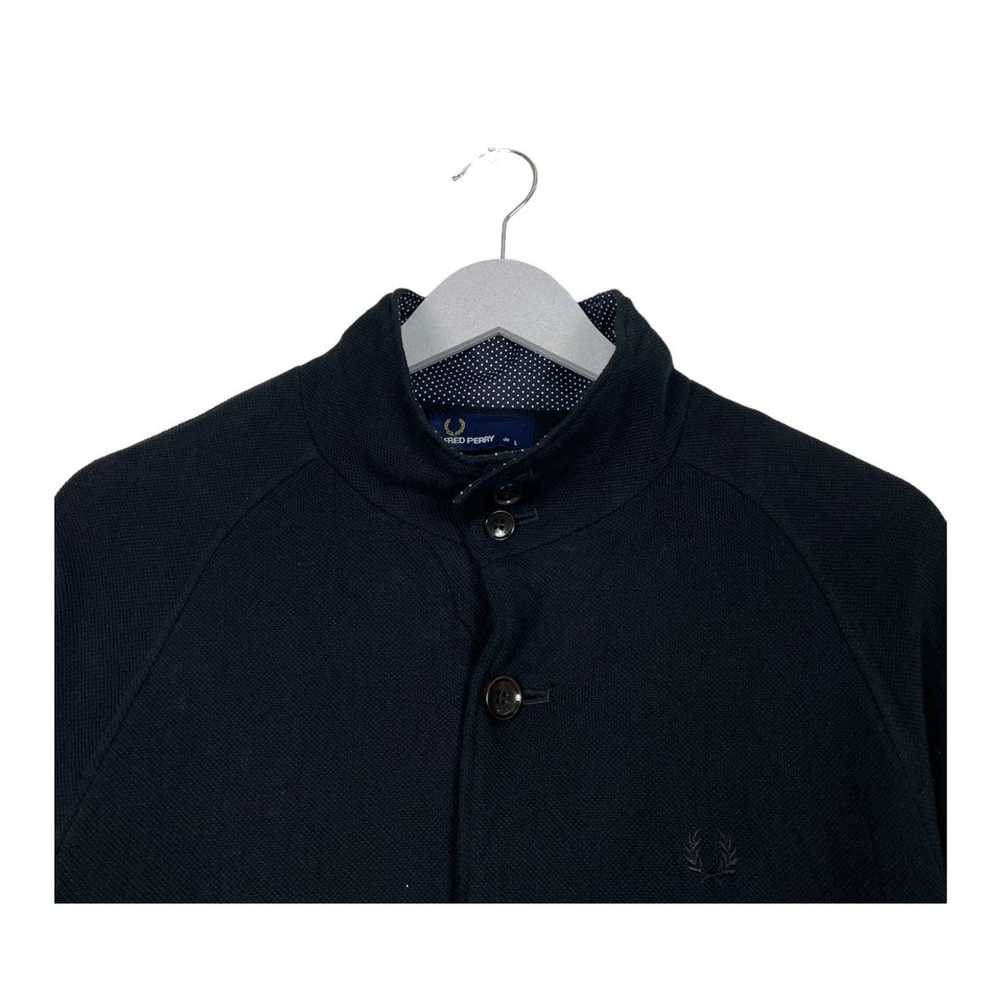 Fred Perry 💥FRED PERRY BLACK HARRINGTON BUTTON J… - image 4