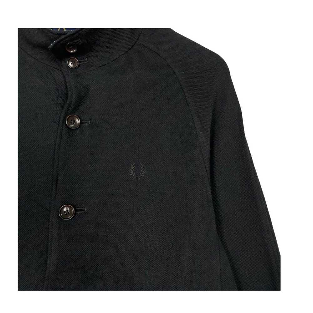 Fred Perry 💥FRED PERRY BLACK HARRINGTON BUTTON J… - image 6