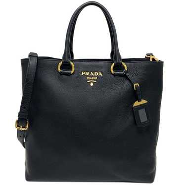 Prada Prada Shopping Vitello Phenix Nero 2 Way To… - image 1