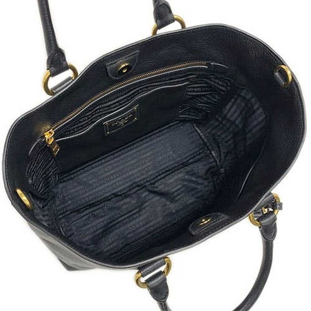 Prada Prada Shopping Vitello Phenix Nero 2 Way To… - image 8