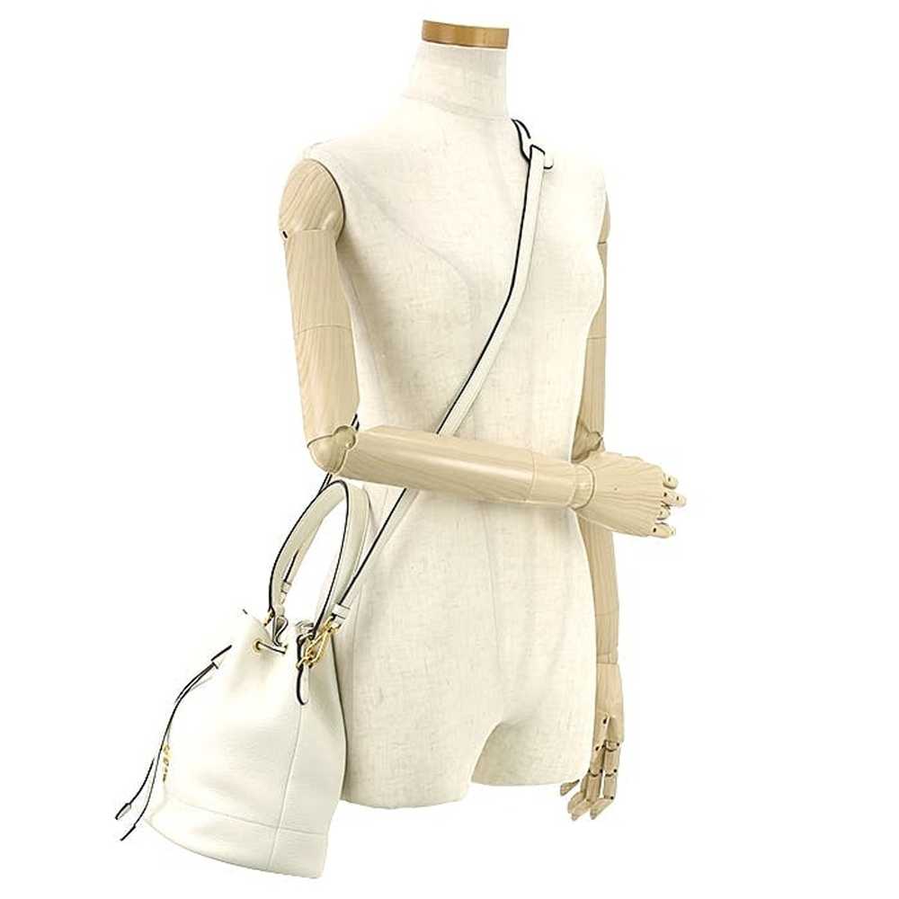 Prada Prada Bucket Bag Calf Leather White - image 2