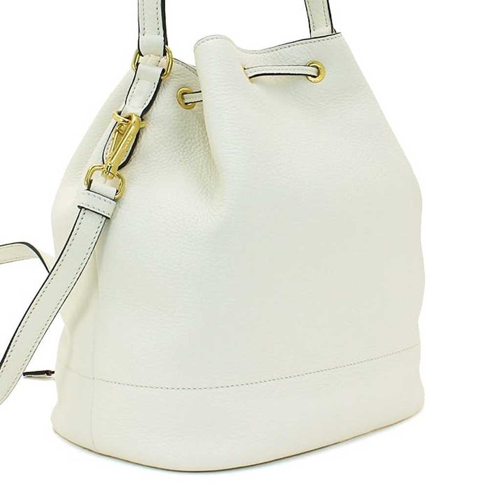 Prada Prada Bucket Bag Calf Leather White - image 5