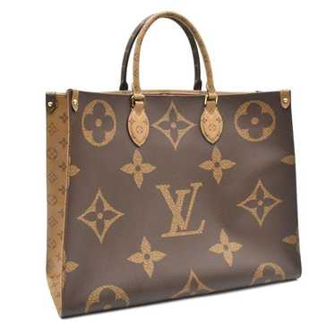 LOUIS VUITTON On the go GM Tote Bag 2way M44576 Monogram Giant Reverse Used
