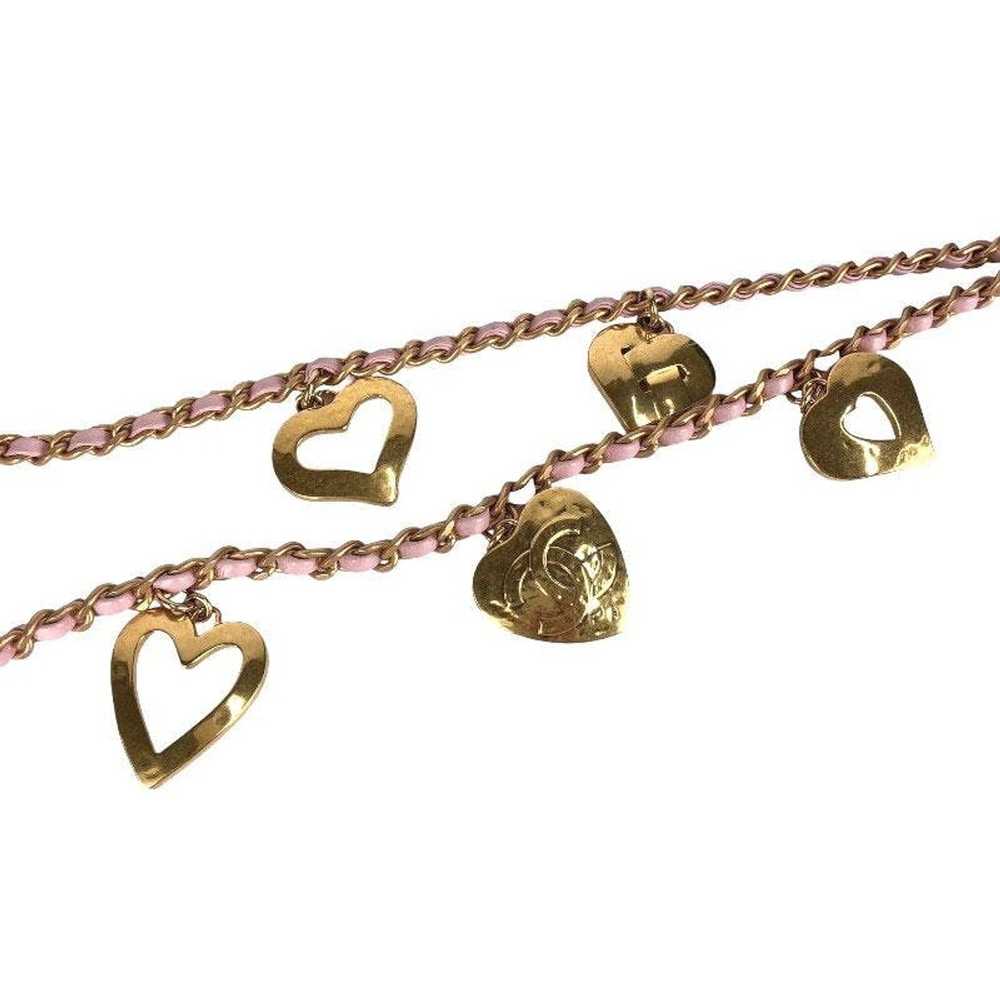 Chanel Chanel Mini Matelasse Heart Charm Chain Sh… - image 9