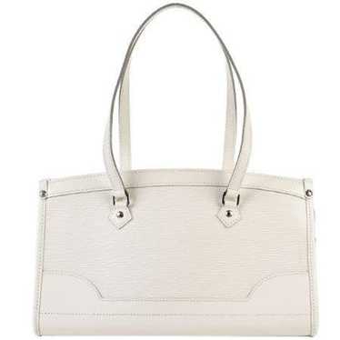 Vintage Authentic Louis Vuitton White Epi Leather Madeleine GM