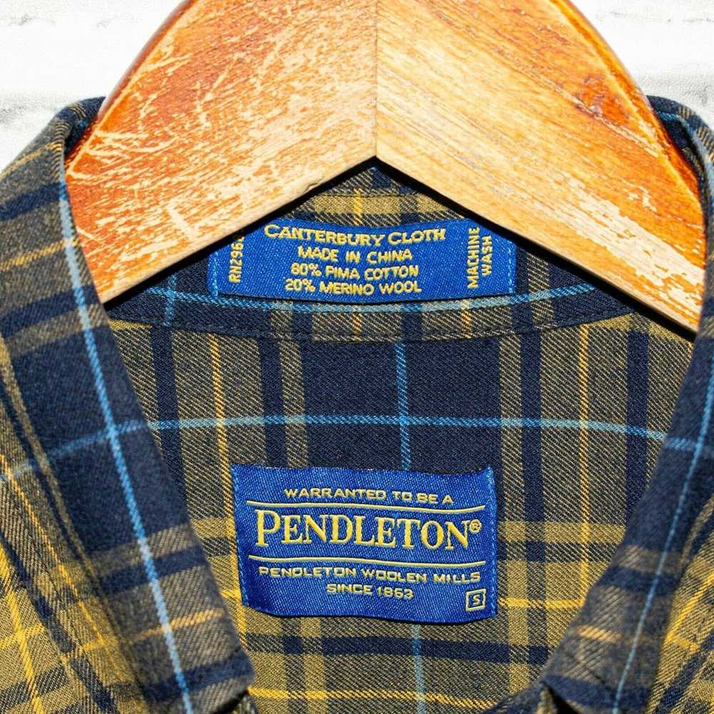 Pendleton Pendleton Flannel Shirt Brown Blue Plai… - image 3