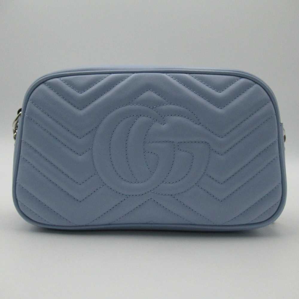 Gucci Gucci GG Marmont Leather Blue Pale Shoulder… - image 2