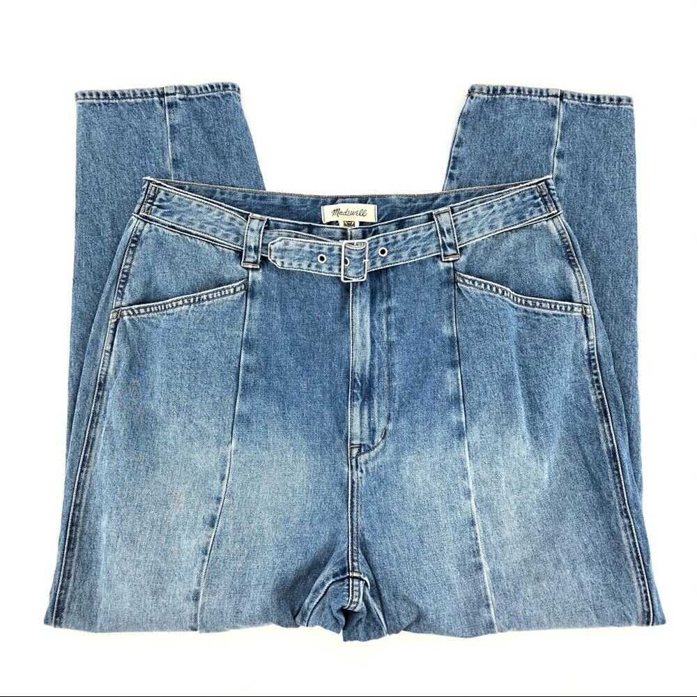 Madewell Blue High Rise Tapered Leg Mom Jeans sz … - image 2
