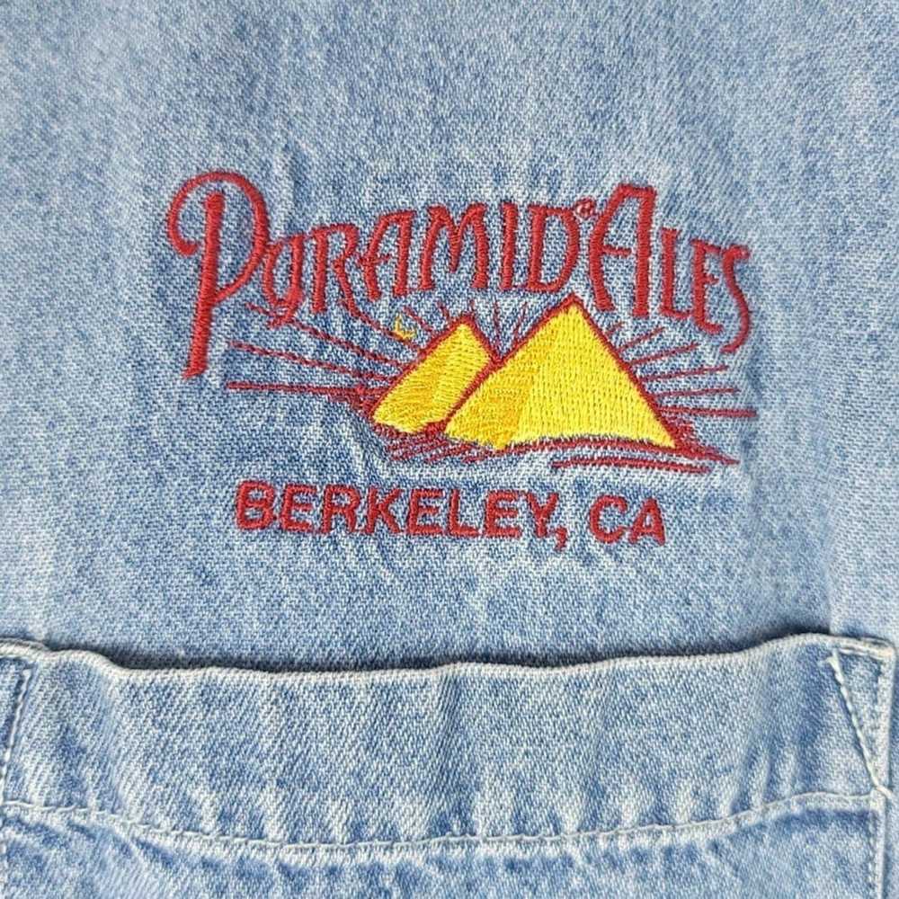 Vintage Pyramid Ales Denim Work Shirt Vintage 90s… - image 2