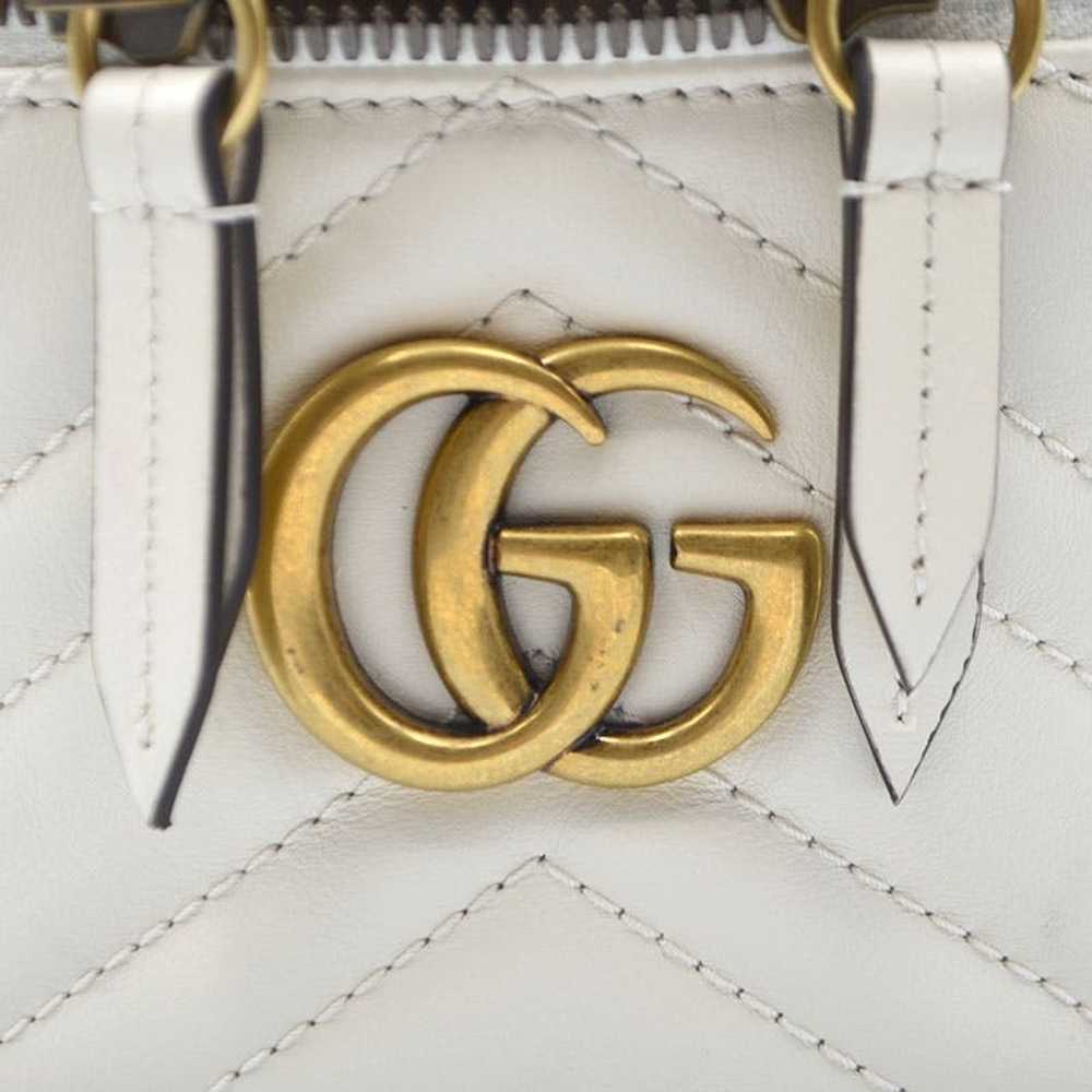 Gucci Gucci GG Marmont White Backpack Daypack - image 3
