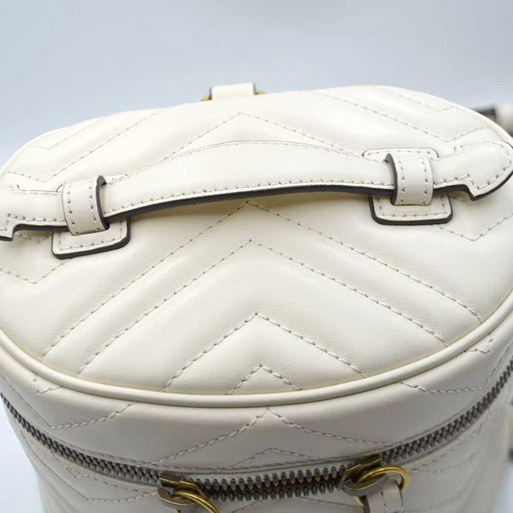Gucci Gucci GG Marmont White Backpack Daypack - image 5