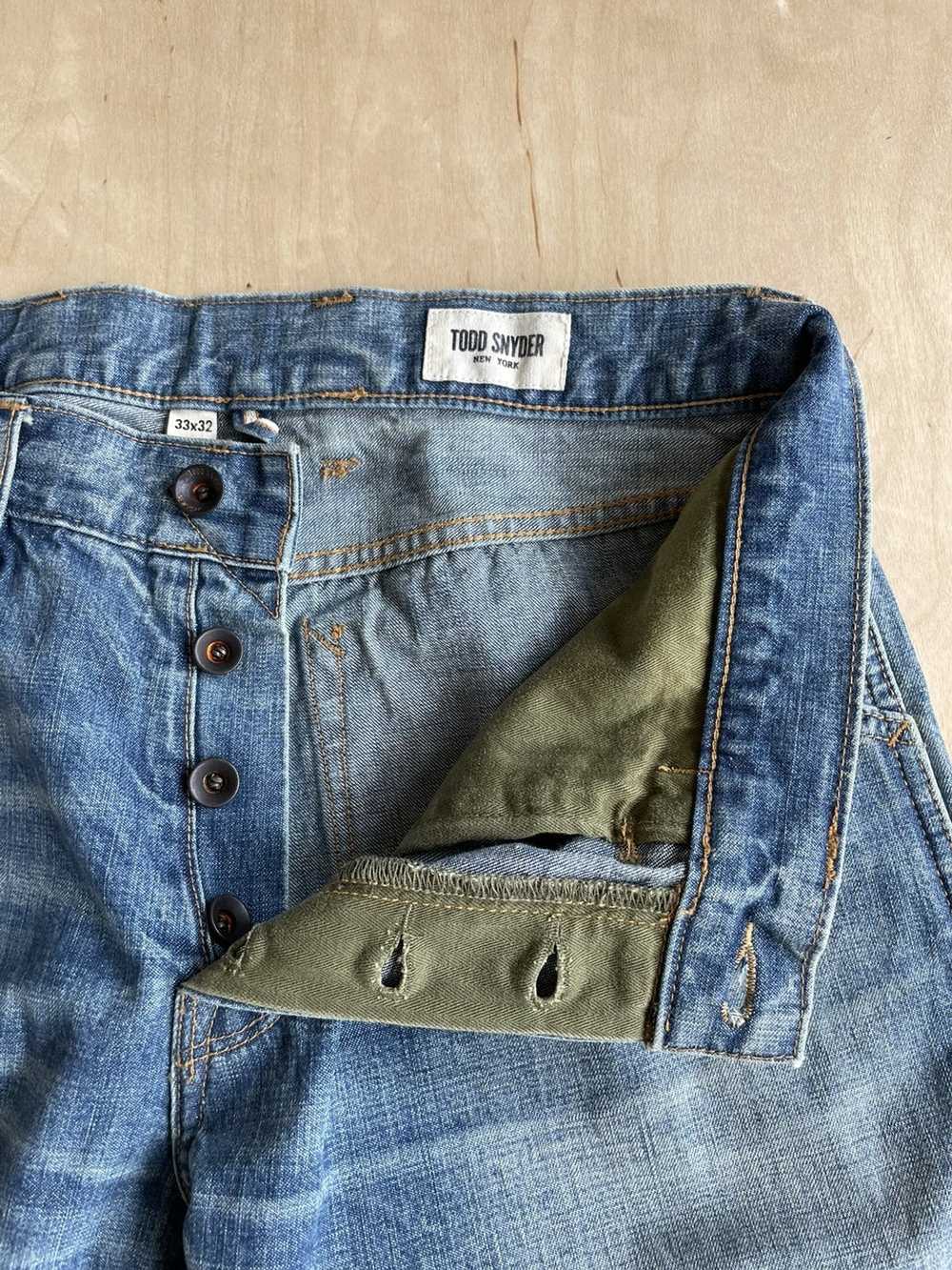 Todd Snyder Selvedge Denim Carpenter Jeans Distre… - image 5