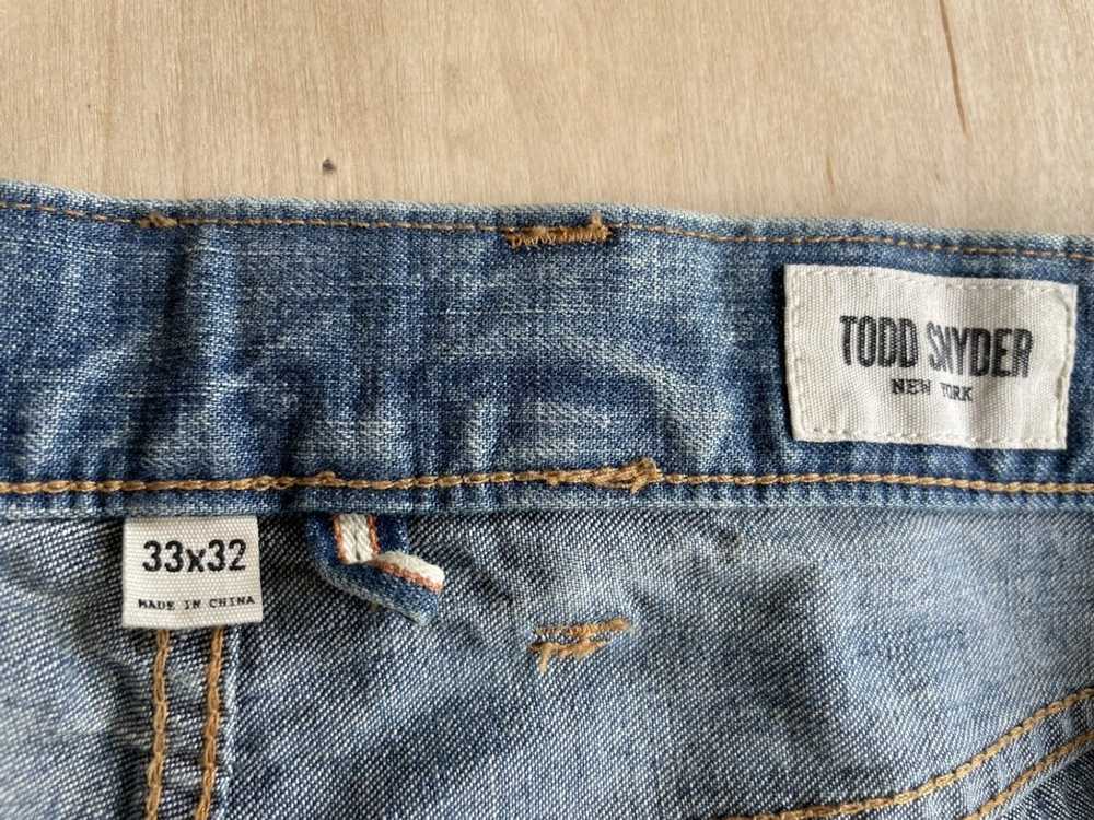 Todd Snyder Selvedge Denim Carpenter Jeans Distre… - image 6