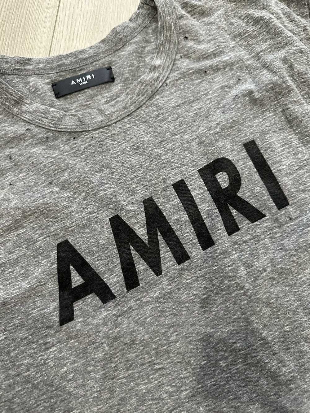 Amiri AMIRI MILITARY LOGO TEE GREY OG - image 3