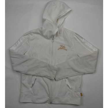Nike vintage Nike fleece full zip hoodie, white, … - image 1