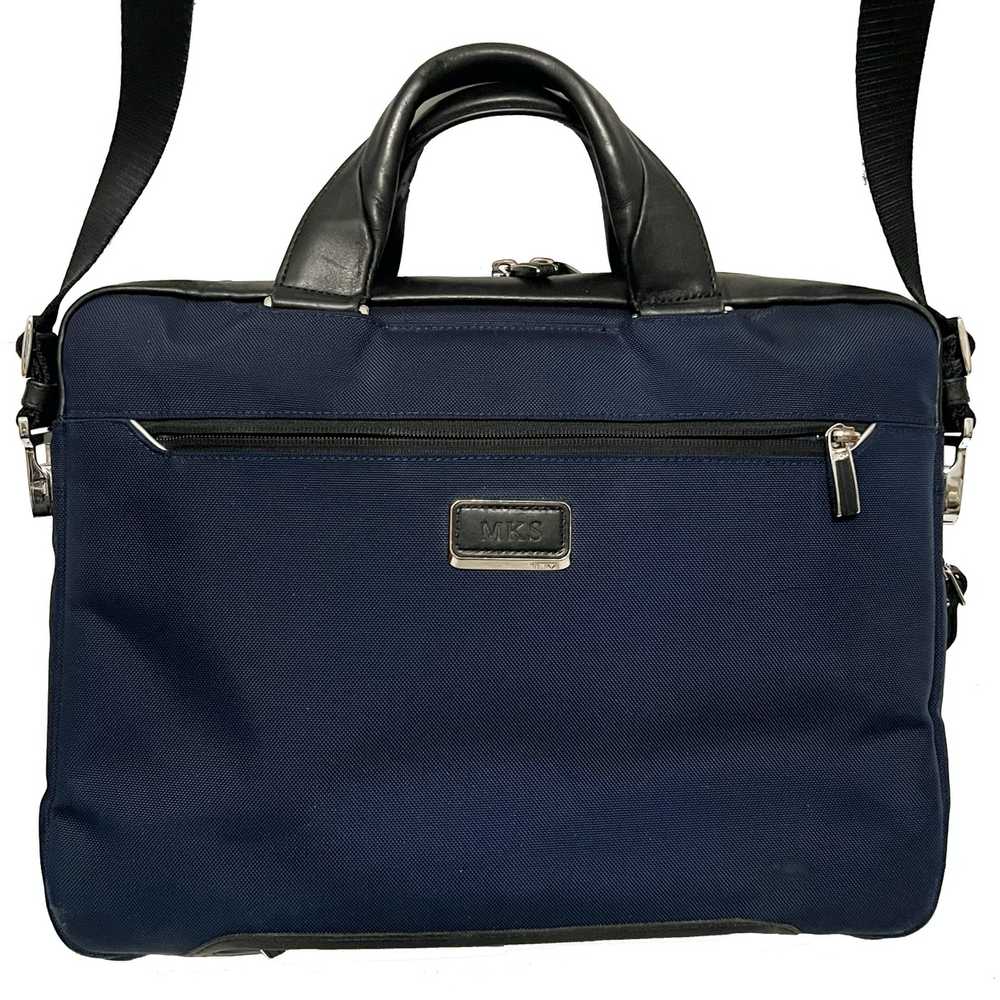 Tumi TUMI Men's Navy Alpha Bravo Nylon / Leather … - image 2