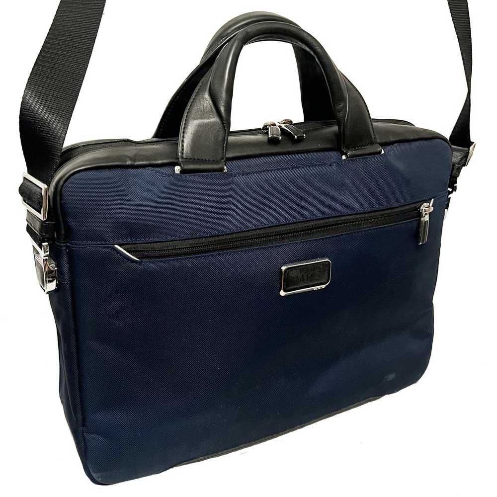 Tumi TUMI Men's Navy Alpha Bravo Nylon / Leather … - image 4