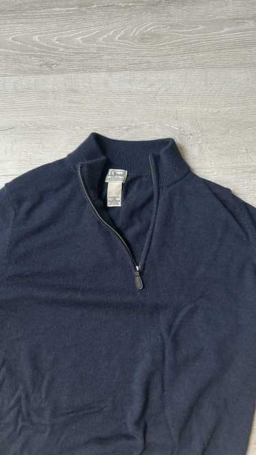 L.L. Bean LL Bean Merino Wool 1/4 Zip Sweater