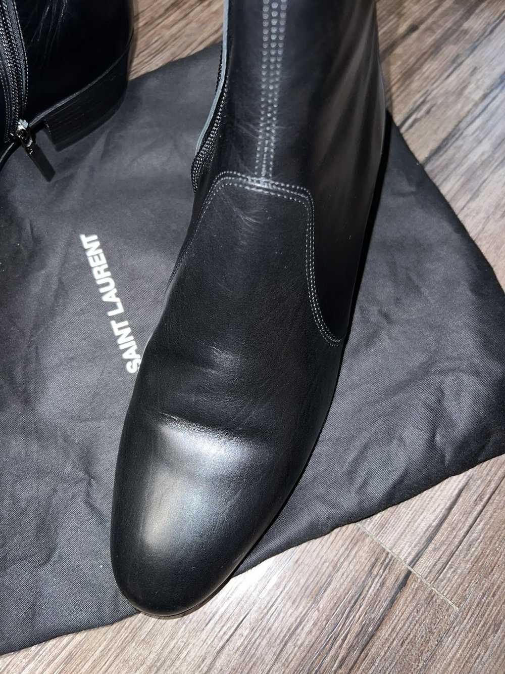 Saint Laurent Paris Black cole zippered boot - image 4