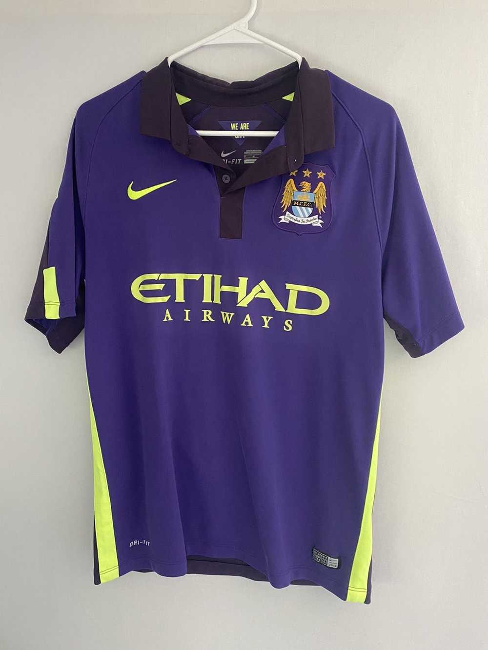 Nike Manchester City Kun Aguero #10 Etihad Airways Jersey Men