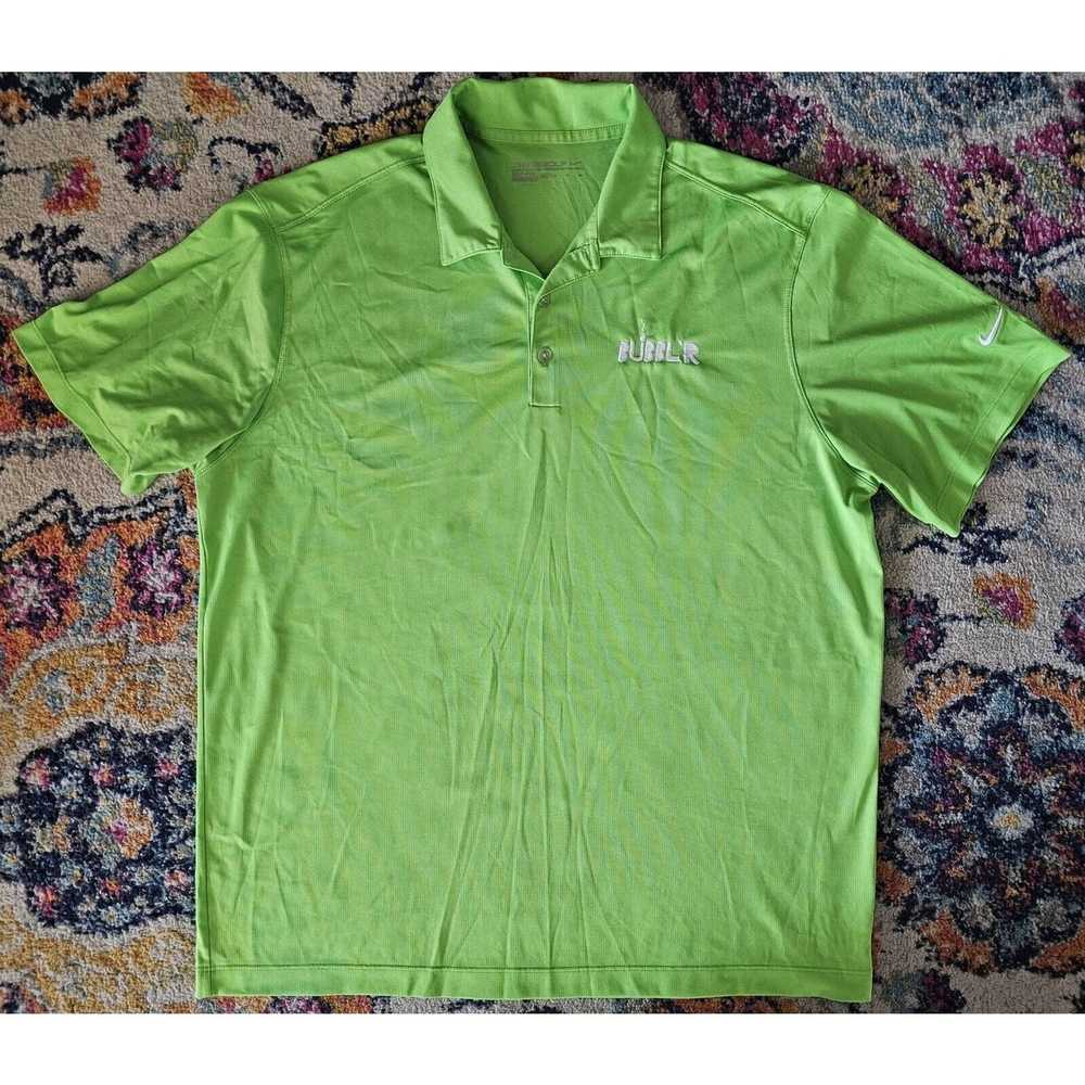 Nike Nike Golf Polo Dri Fit Shirt Men’s XL Green … - image 5