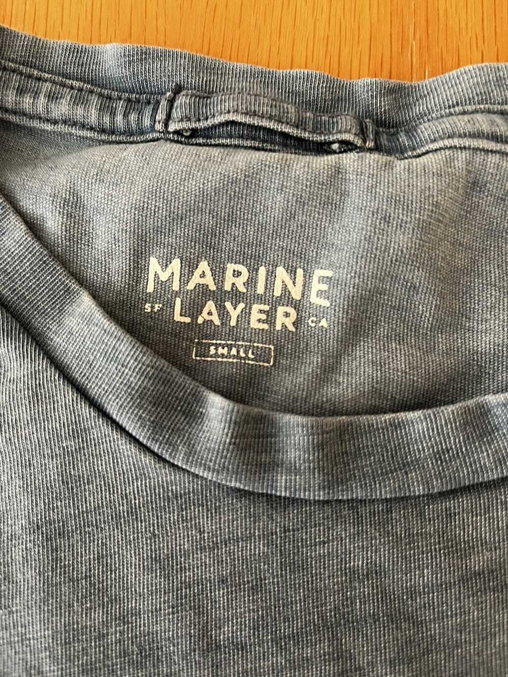 Marine Layer Marine Layer Logo Wave Tee - Gem