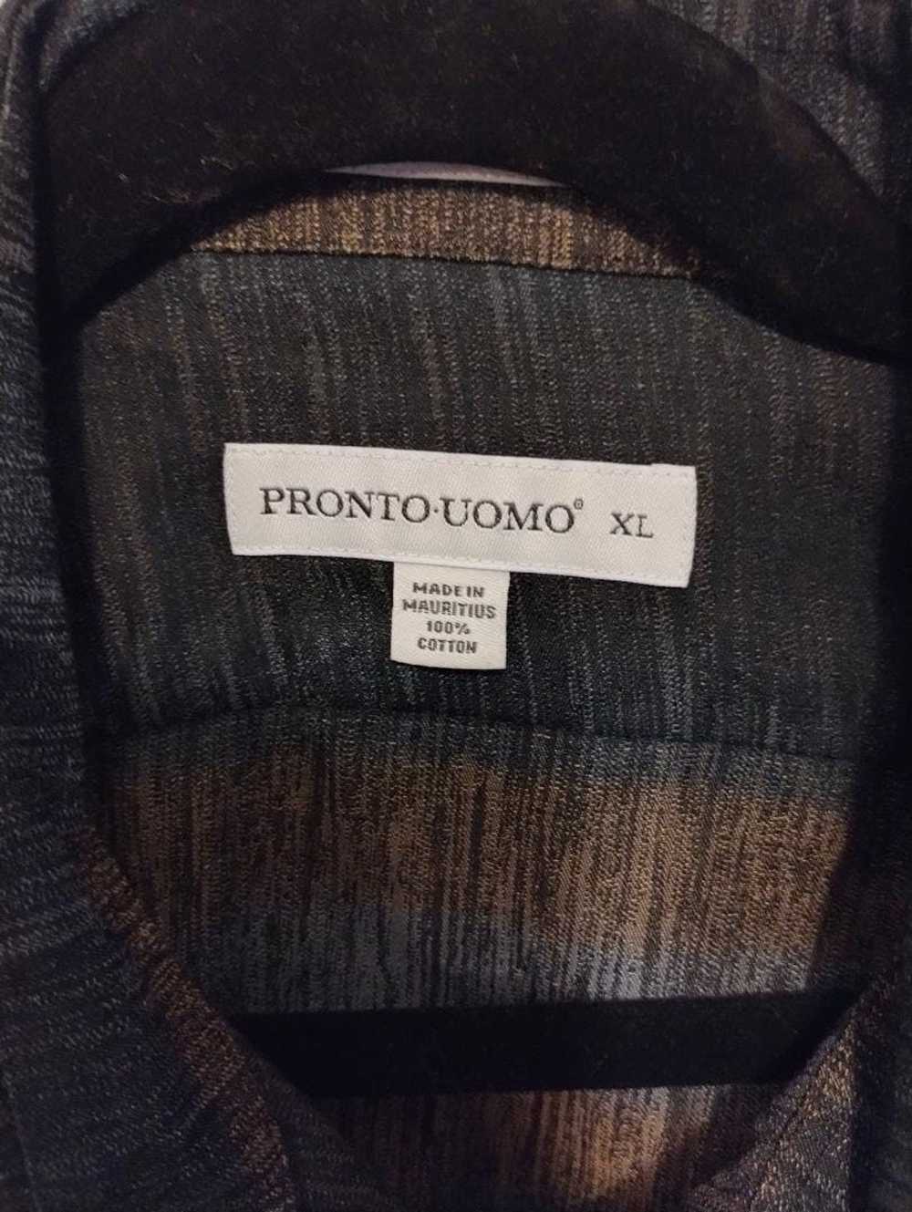 Pronto Uomo 100% Cotton Long Sleeve Shirt - image 3