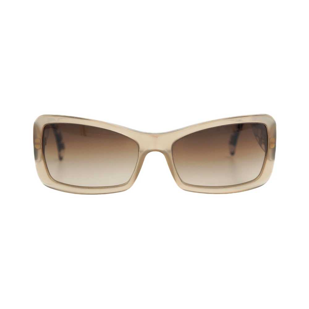 Chanel CHANEL Beige White Cat Eye Sunglasses Women - image 3