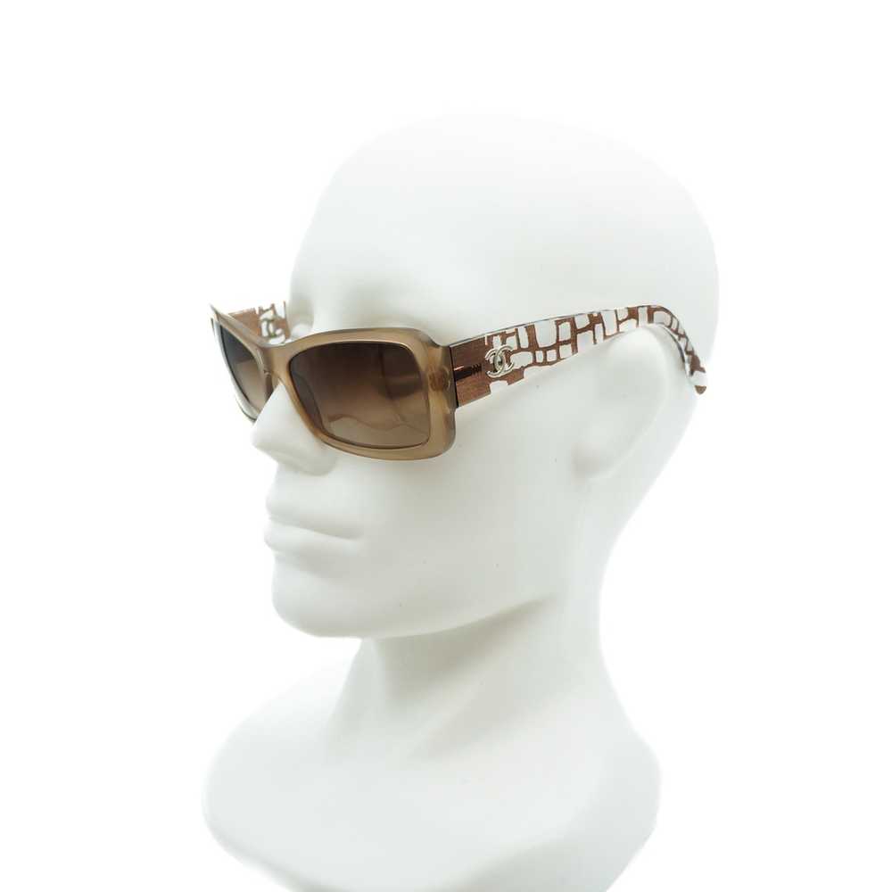 Chanel CHANEL Beige White Cat Eye Sunglasses Women - image 8