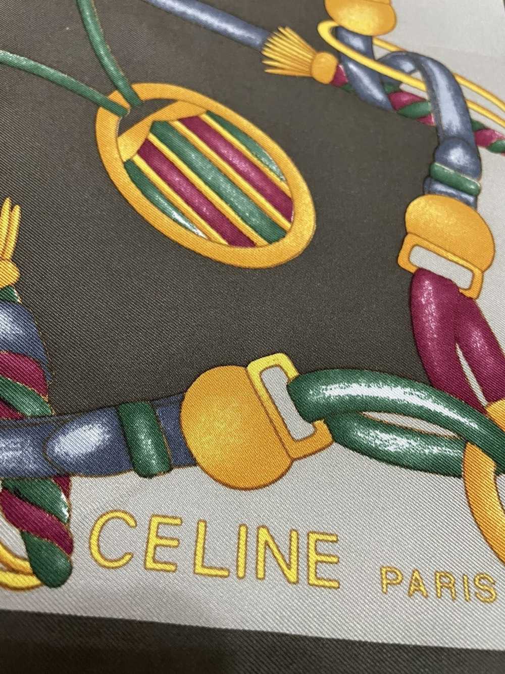 Celine × Other × Vintage Celine Paris Silk Scarf … - image 4