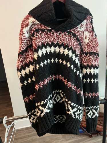Zara Zara Knit Wool Blend Pullover Sweater Black A
