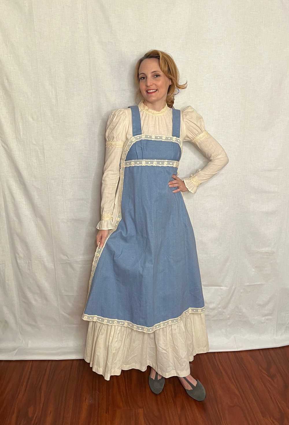 Vintage 1960’s "Gunne Sax of California" Denim Ch… - image 3