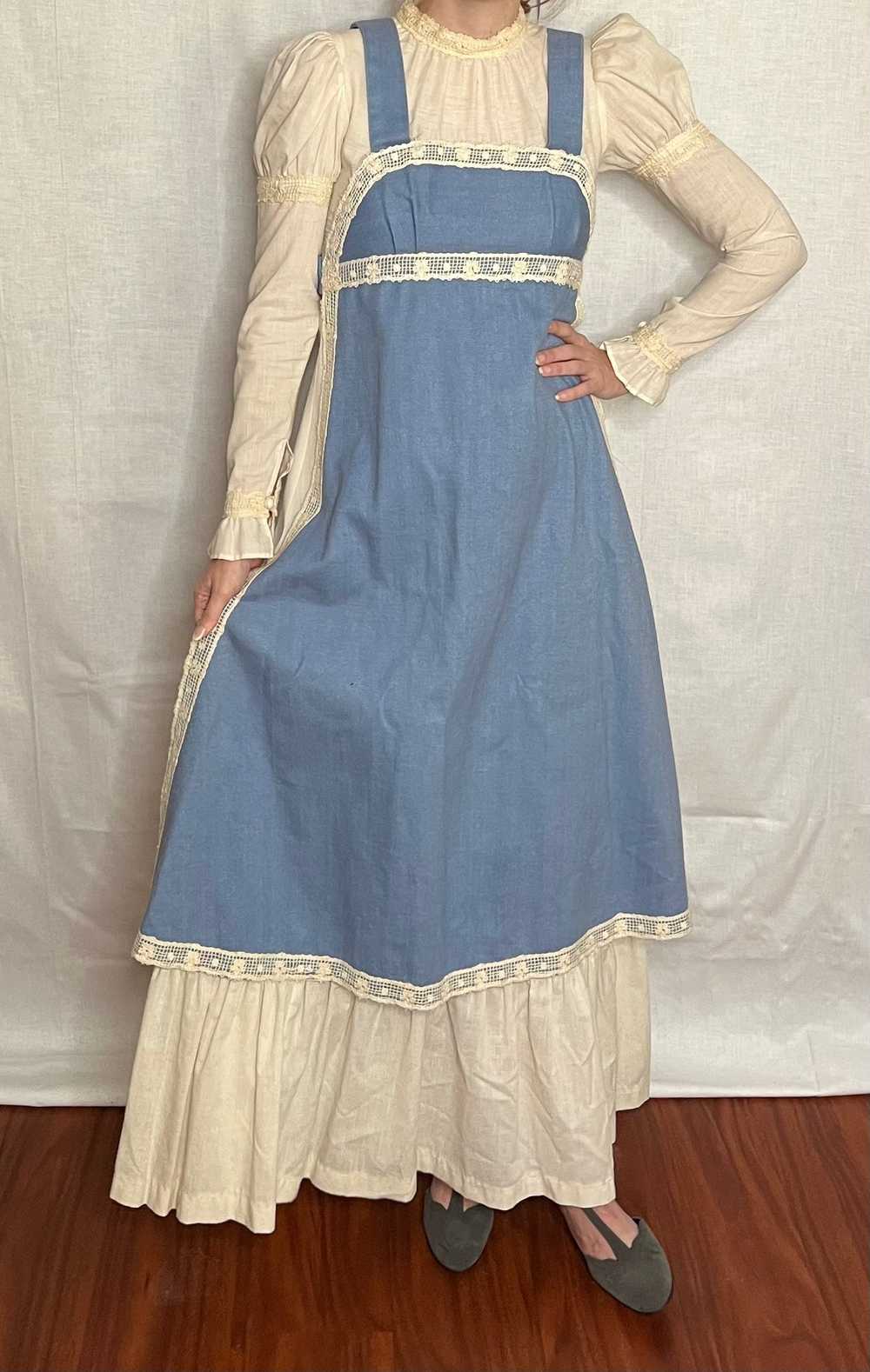 Vintage 1960’s "Gunne Sax of California" Denim Ch… - image 7