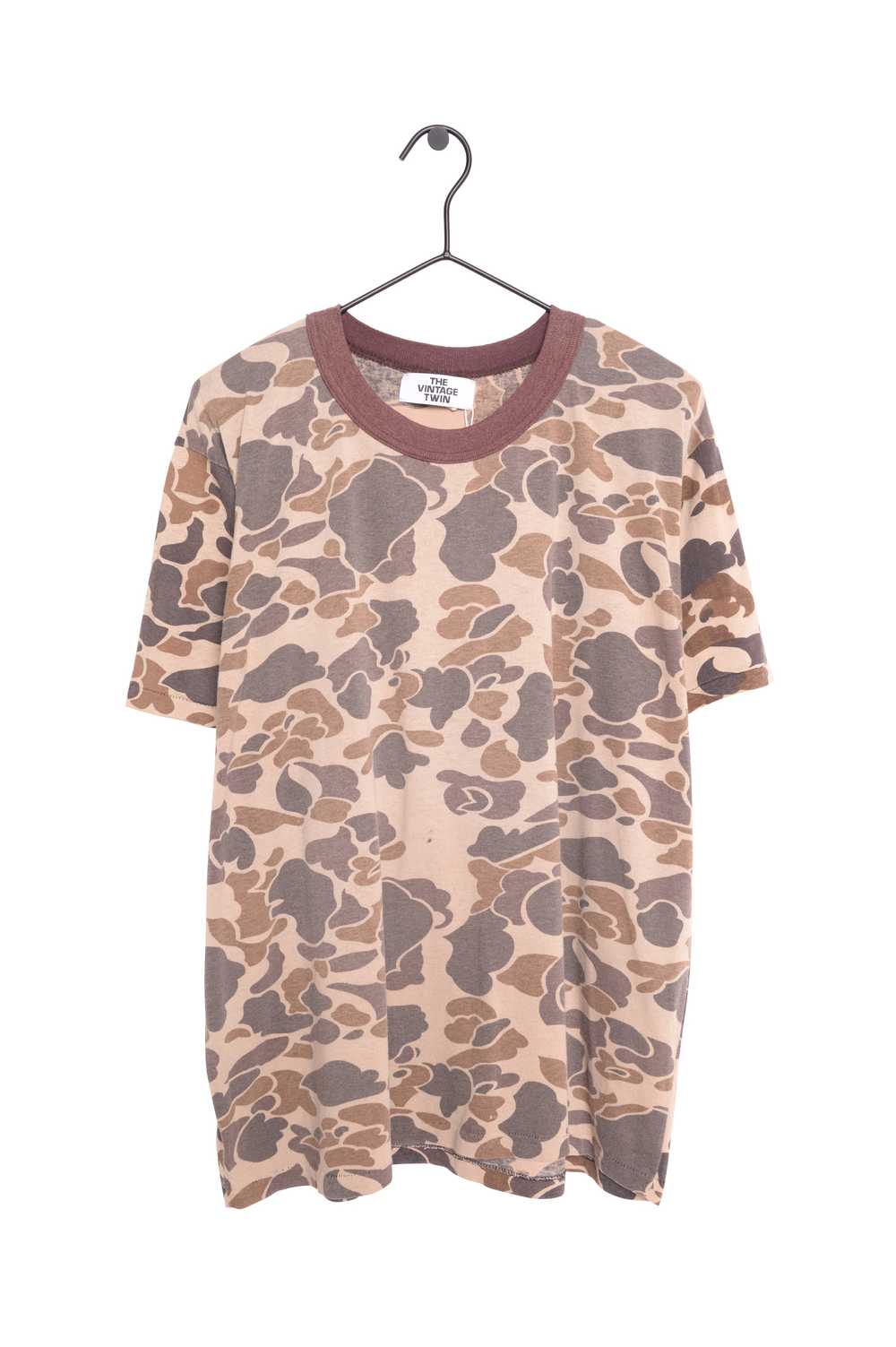 1980s Faded Camo Tee USA - image 1