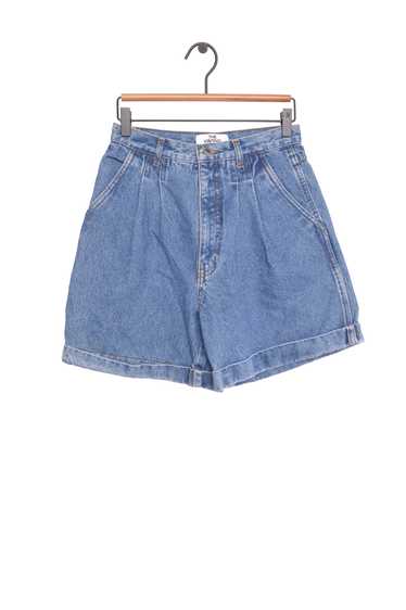 1980s Pleated Denim Shorts