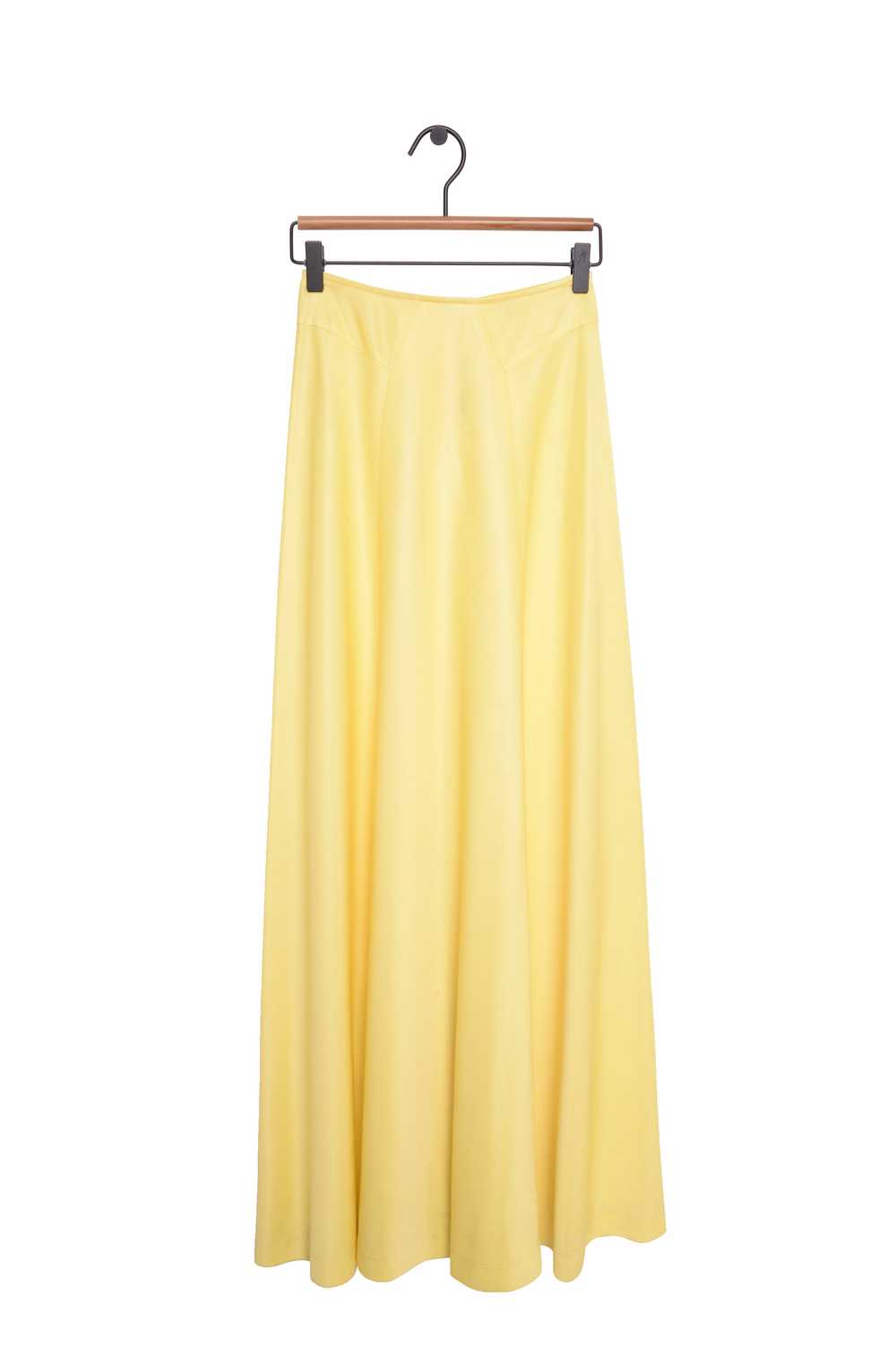 1970s Shiny Maxi Skirt - image 1